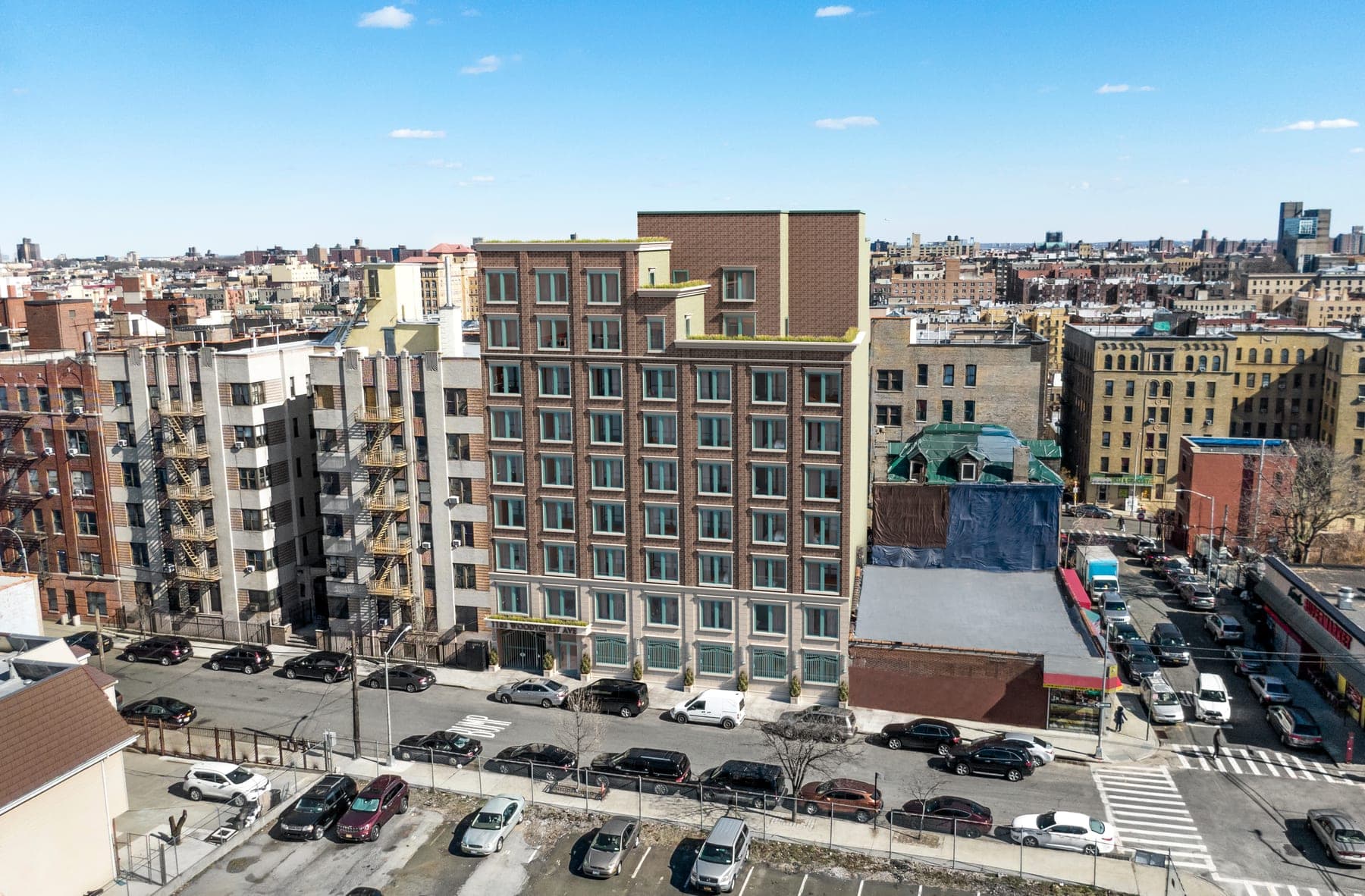 1182 Woodycrest Ave — aerial view
