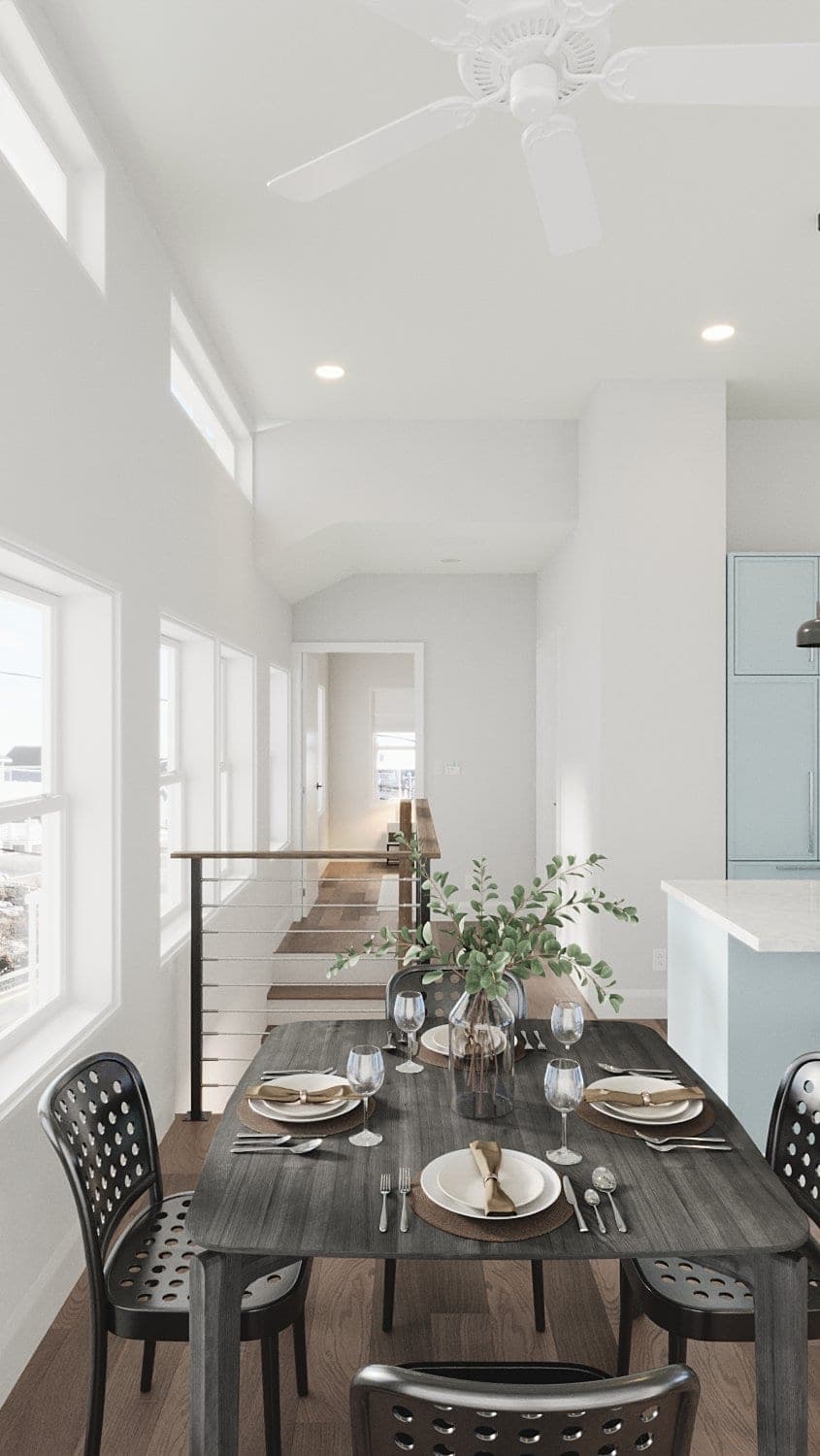 Beachside Residence — dining kitchen